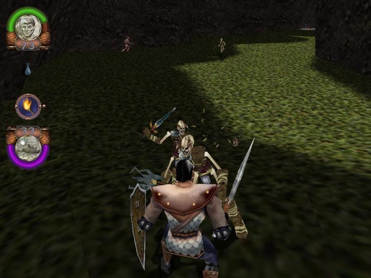 [26/11/01] DRUNTER UND DR&Uuml;BER Die Landschaften und Verliese sind abwechslungsreich gestaltet, wirken aber deutlich lebloser als beispielsweise in Ultima: Ascension.